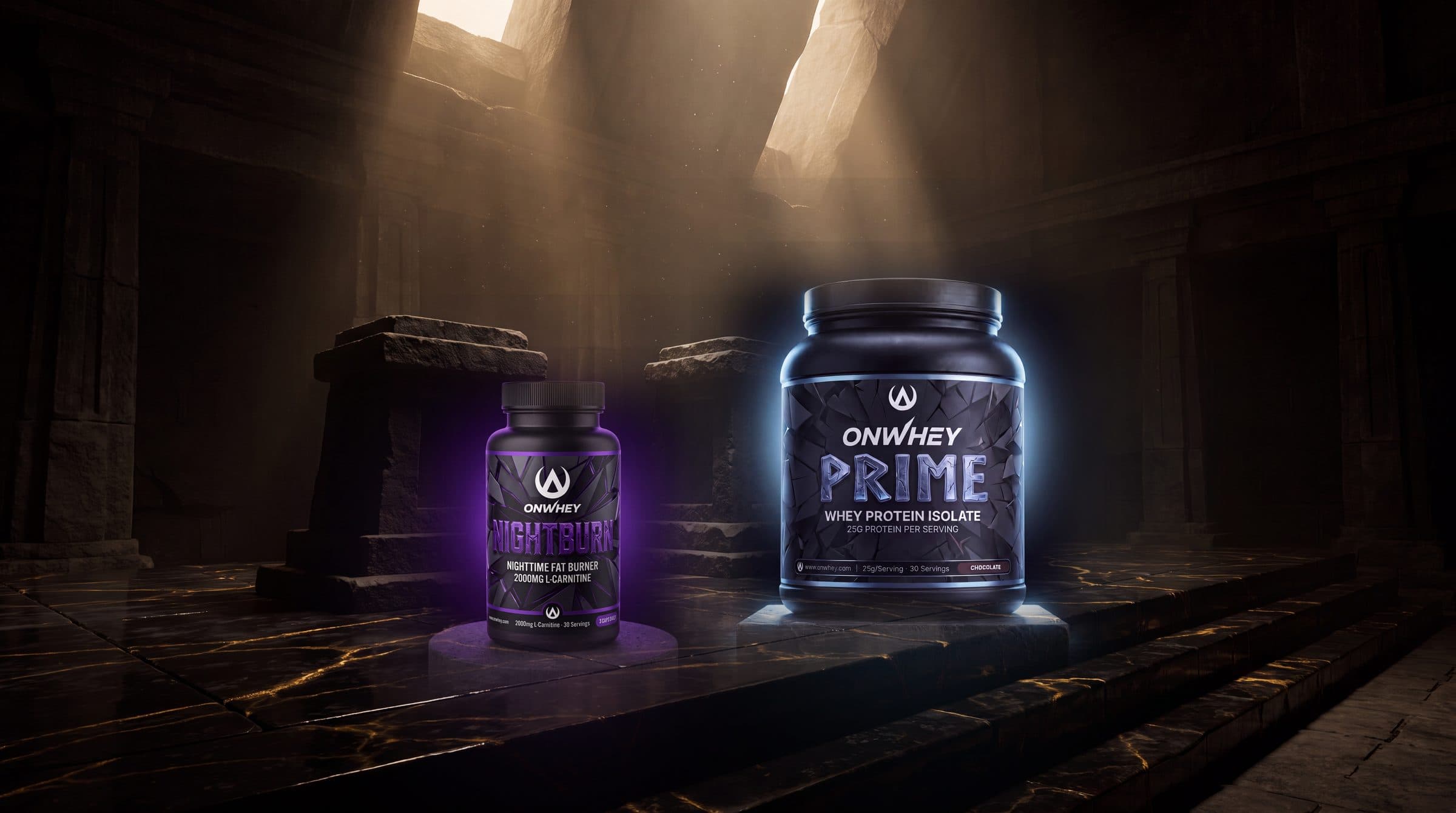 SHRED STACK: NIGHTBURN, PRIME standing together on a stone altar