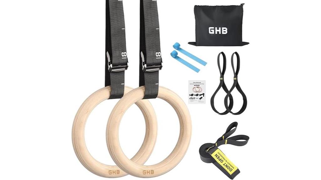 The 3 Best Wooden Gymnastic Rings For A Pro-Level Home Workout In 2024 1 Adjustable Ghb Gymnastic Rings