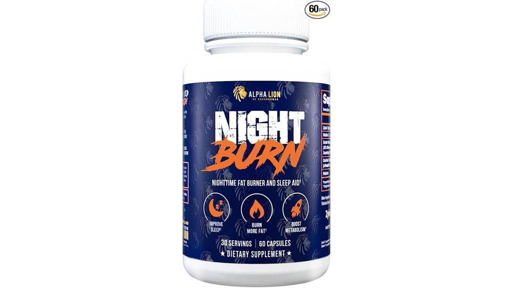 10 Best Sleep Burn Supplements To Help You Achieve Restful Nights 1 Alpha Lion Metabolism Booster