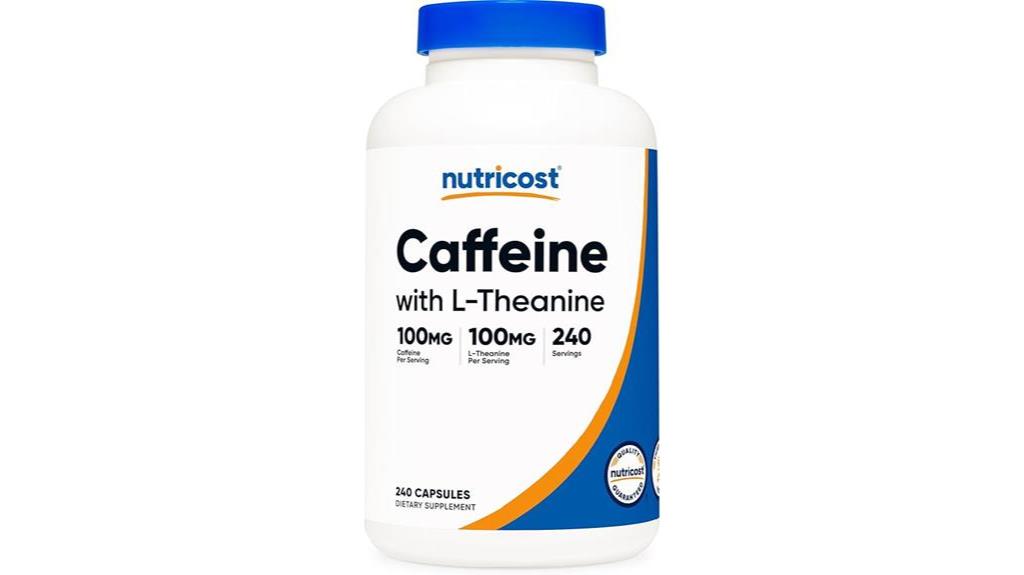 10 Best Caffeine Pills For Energy Boost: Stay Alert And Focused 9 Caffeine And L Theanine Supplement