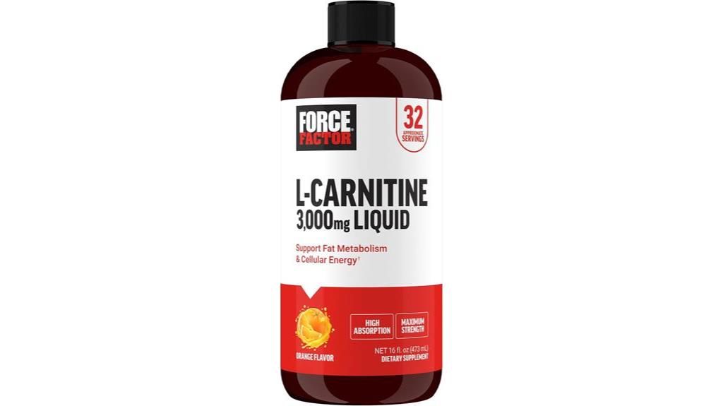 10 Best Liquid Fat Burners Of 2024: Boost Your Metabolism Effectively 3 Force Factor L Carnitine 16Oz