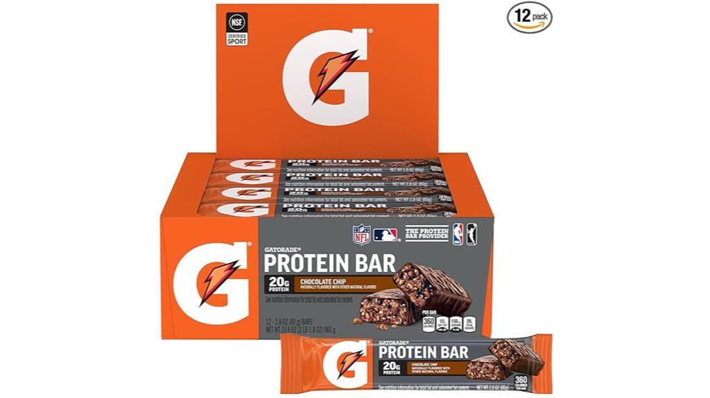 10 Best Post-Workout Snacks To Refuel And Recover Like A Pro 2 Gatorade Chocolate Chip Protein Bars