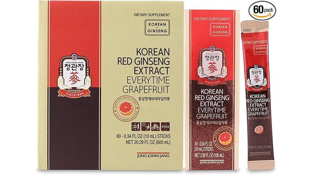 Ginseng Extract With Grapefruit