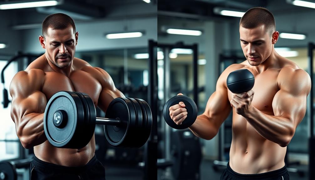 muscle growth versus raw power