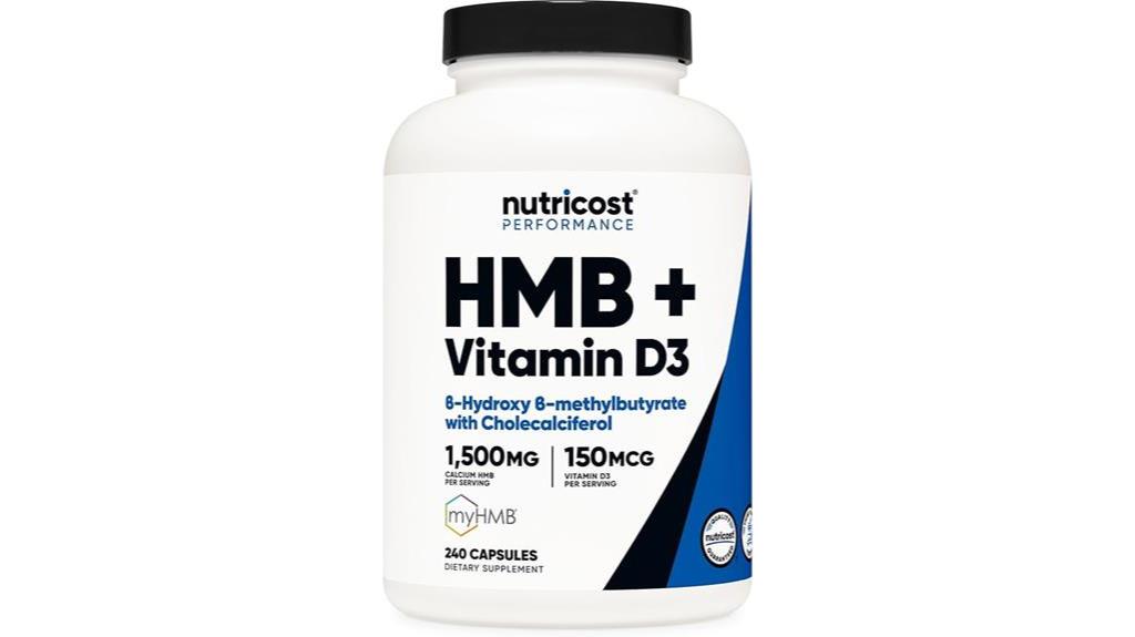 Nutricost Hmb Vitamin D3 Capsules