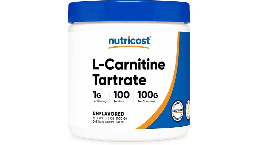 10 Best 1St Phorm L-Carnitine Products To Boost Your Fitness Journey 2 Nutricost L Carnitine Powder 100G