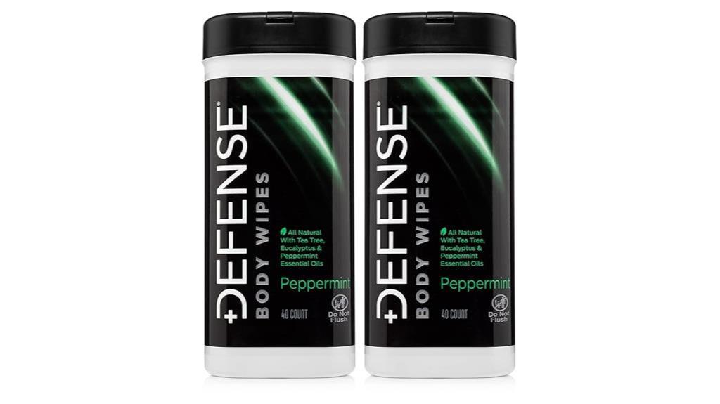 Peppermint Body Wipes Pack
