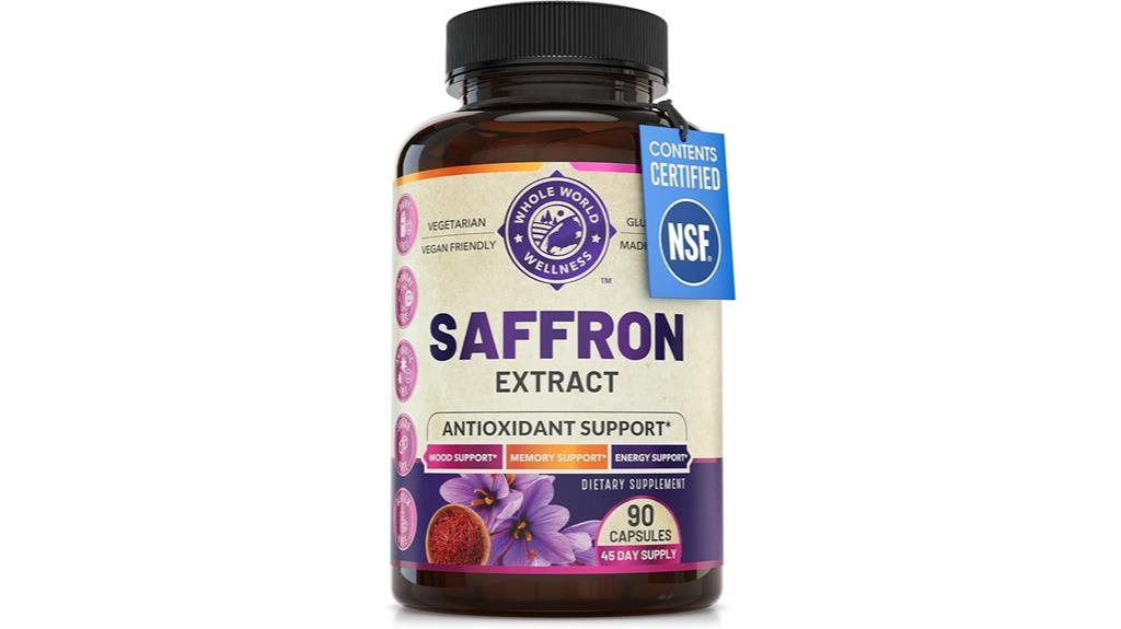 Pure Saffron Antioxidant Supplements