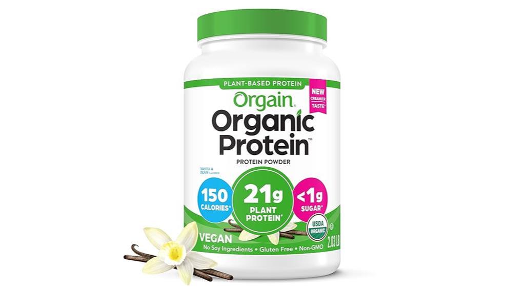 5 Best Organic Protein Powders 1 Vanilla Bean Organic Protein